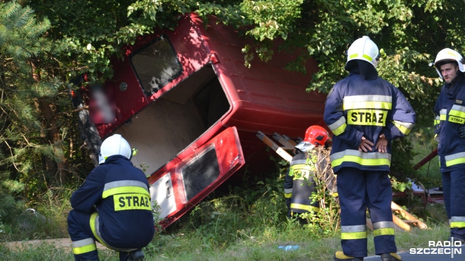 Tragiczny wypadek w regionie. Cztery osoby zginęły na miejscu. Fot. Przemysław Polanin [Radio Szczecin]