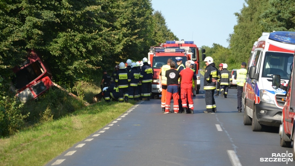 Tragiczny wypadek w regionie. Cztery osoby zginęły na miejscu. Fot. Przemysław Polanin [Radio Szczecin]