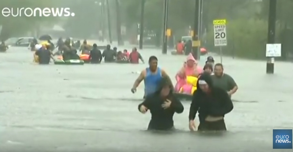 Houston po przejściu huraganu. Źródło fot.: www.youtube.com/euronews