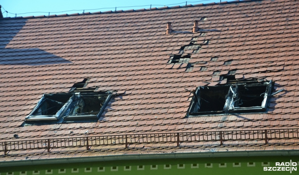 DPS po pożarze. Fot. Przemysław Polanin [Radio Szczecin]