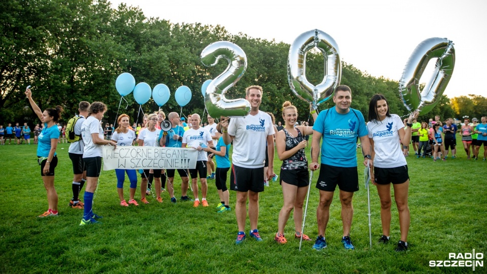 "Wieczorne Bieganie w Szczecinie" - edycja nr 200. Fot. Olaf Nowicki [Radio Szczecin]