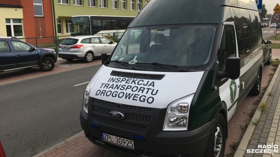 Inspekcja Transportu Drogowego. Fot. Tomasz Duklanowski [Radio Szczecin]