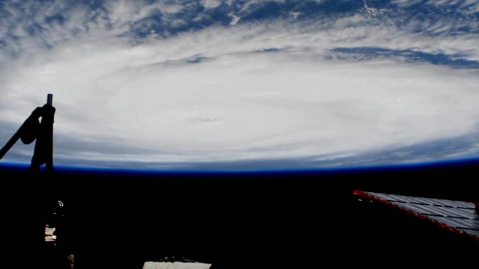 Huragan Irma. Źródło fot.: www.youtube.com/NASA Johnson