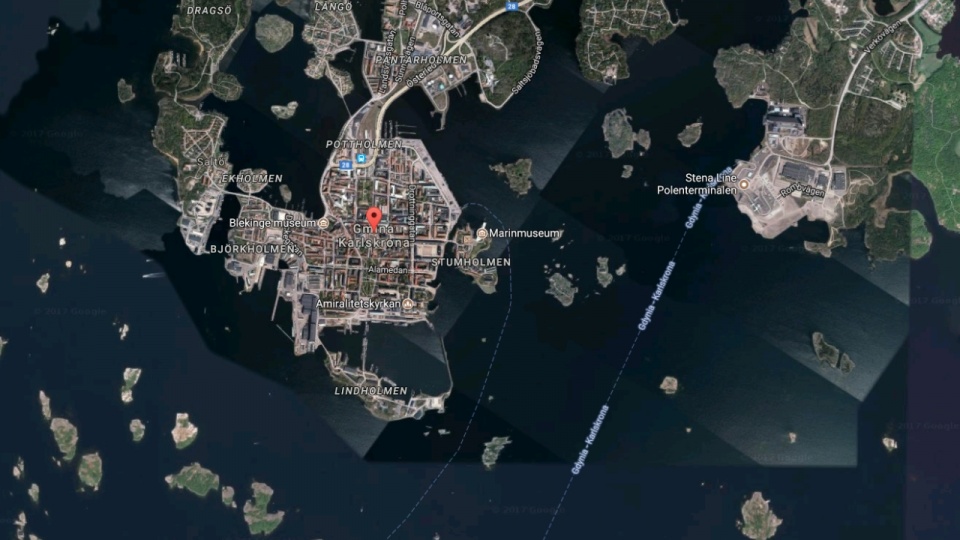 Karlskrona w Szwecji. Źródło fot.: www.google.pl/maps/
