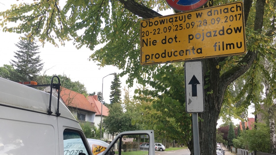 Wjazd w ulicę Wyspiańskiego od Zaleskiego w Szczecinie jest zamknięty. Fot. Jarosław Gaszyński