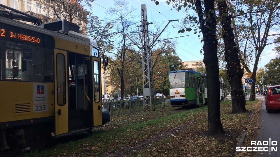 Zablokowany jest ruch linii 1, 5, 7, 8 i 11. Fot. Sławomir Orlik [Radio Szczecin]