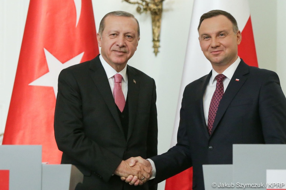 Prezydent Turcji Recep Erdogan i prezydent Polski Andrzej Duda. Fot. Jakub Szymczuk/KPRP