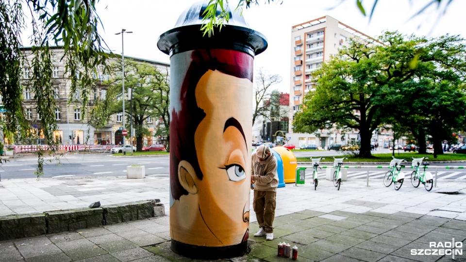 Mural inspirowany spektaklem baletowym "Polowanie na czarownice". Fot. Weronika Łyczywek [Radio Szczecin]