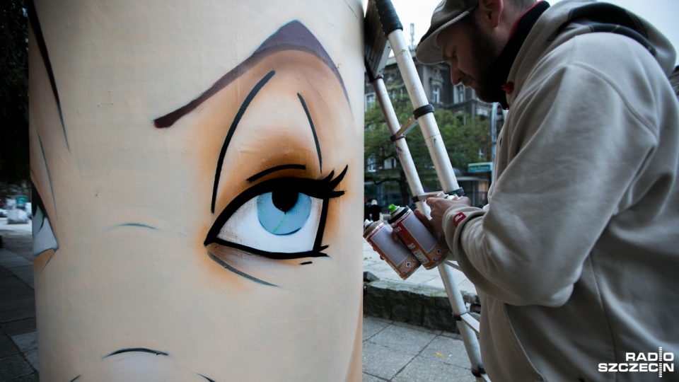 Mural inspirowany spektaklem baletowym "Polowanie na czarownice". Fot. Weronika Łyczywek [Radio Szczecin]