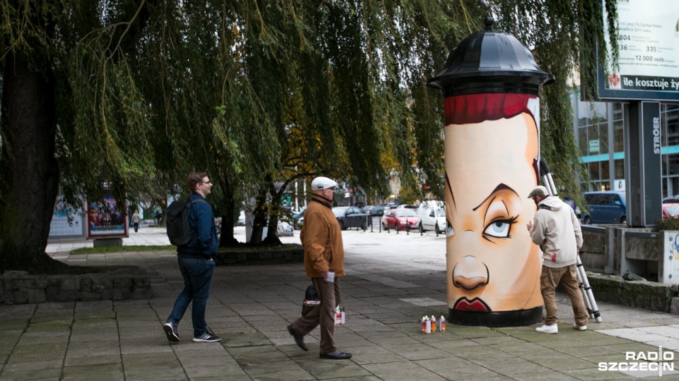 Mural inspirowany spektaklem baletowym "Polowanie na czarownice". Fot. Weronika Łyczywek [Radio Szczecin]