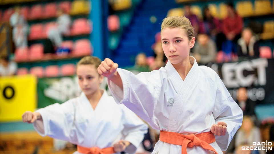W niedzielnych zawodach wzięło udział ponad 100 karateków ze Szczecina, Słupska, Kostrzyna, Górska i Środy Wielkopolskiej. Fot. Olaf Nowicki [Radio Szczecin]