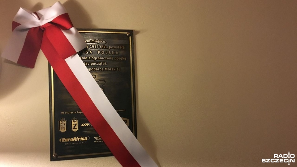 Minister Adam Kwiatkowski z Kancelarii Prezydenta RP przypomniał, że gdy powstawała Żegluga Polska trwała jeszcze pierwsza wojna światowa. Fot. Grzegorz Gibas [Radio Szczecin]