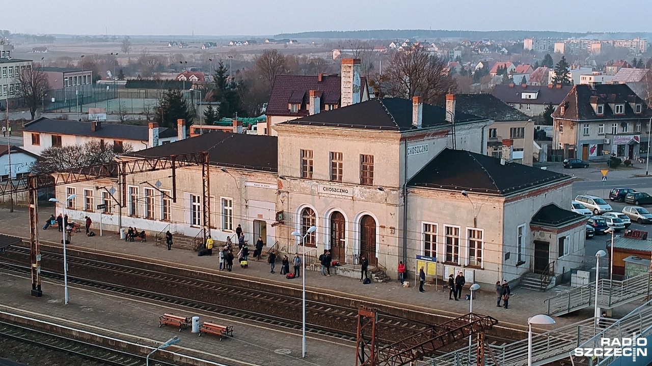 Remont w Choszcznie, dworzec kolejowy zamknięty