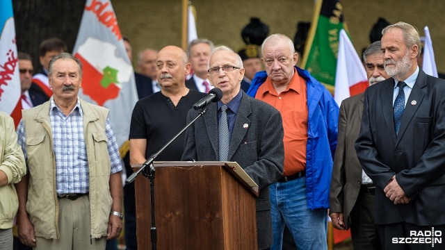 Obchody Sierpnia'80 w szczecińskim porcie. Fot. Łukasz Szełemej [Radio Szczecin] "Piękna karta Szczecina w dziejach społecznego oporu". Obchody Sierpnia '80 [WIDEO, ZDJĘCIA]