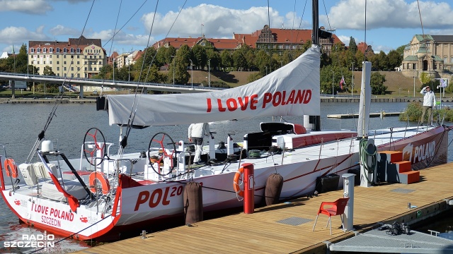Jacht "I love Poland". Fot. Łukasz Szełemej [Radio Szczecin] Jacht na 100-lecie niepodległości można oglądać w Szczecinie [ZDJĘCIA]