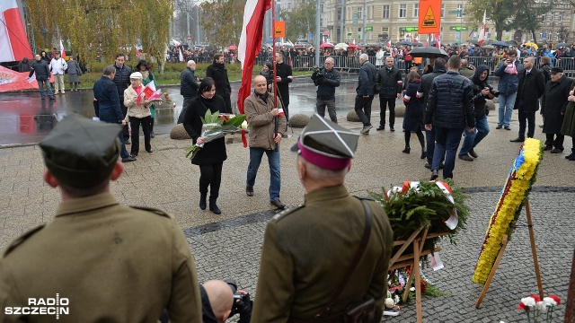 Szczeciński Marsz Niepodległości 2018. Fot. Łukasz Szełemej [Radio Szczecin] Tłumy na Szczecińskim Marszu Niepodległości [WIDEO, ZDJĘCIA]