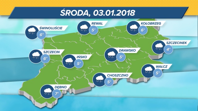 Coraz cieplej w Szczecinie i regionie, ale deszcz nie odpuszcza. Poprawa pogody prawdopodobnie od czwartku.