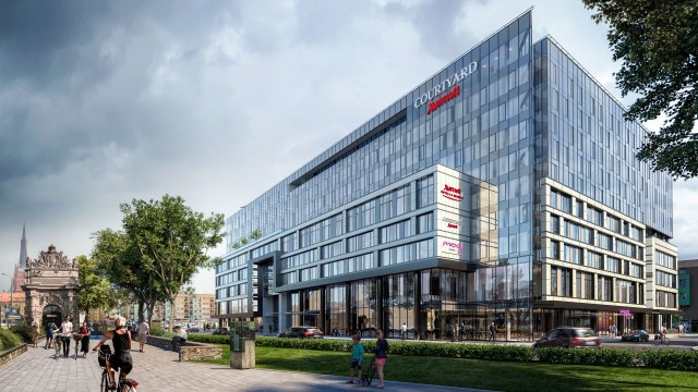 W biurowcu Posejdon przy Bramie Portowej będzie czterogwiazdkowy Courtyard i trzygwiazdkowy Moxy - oba będą należeć do sieci Marriott.