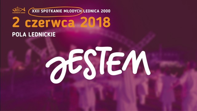 Już po raz dwudziesty drugi w Lednicy odbędzie się spotkanie młodych. Hasło tegorocznego wydarzenia to: Jestem. Jak zapewniają organizatorzy: Wspólnie będziemy odkrywać jak cenni jesteśmy w oczach Boga.