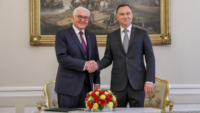Prezydent Andrzej Duda powiedział po spotkaniu z prezydentem Niemiec Frankiem Walterem Steinmeierem, że jednym z jego tematów była kwestia budowy gazociągu Nordstream 2.