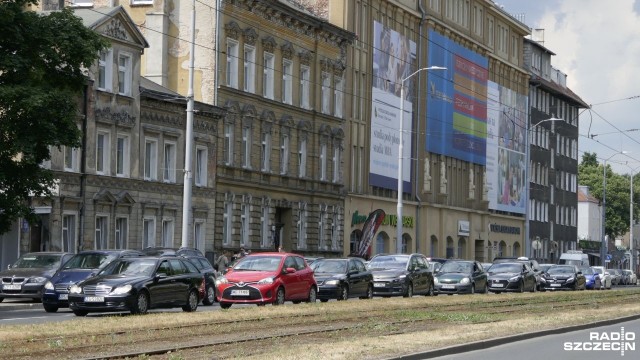 Utrudnienia drogowe w centrum Szczecina