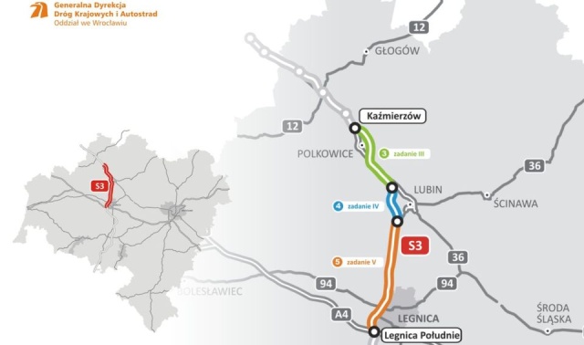 W poniedziałek oddano do użytku niemal 24-kilometrowy odcinek trasy ekspresowej S3 między Legnicą i Lubinem na Dolnym Śląsku.