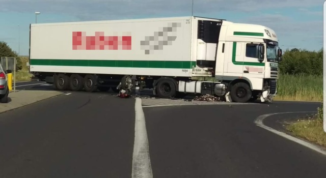 Motocyklista zginął w wypadku na starej dziesiątce w okolicach Zieleniewa.