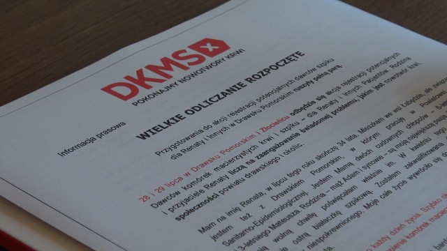 Już 1,3 miliona osób zarejestrowało się w bazie dawców szpiku fundacji DKMS, a kolejne będą mogły dołączyć już w najbliższy weekend. Akcje rejestracji potencjalnych dawców odbędą się w Drawsku Pomorskim i Czaplinku.