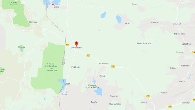 Na drodze krajowej nr 115 i drodze powiatowej przebiegającej przez tę miejscowość odbywają się ćwiczenia policjantów z Polski i Niemiec.