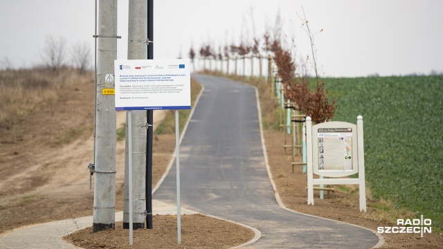 Na odcinku 1,5 km położono już asfalt, a na kilkuset metrach posadzono 25 szlachetnych drzew. Tworzą one tzw. aleję Niepodległości.