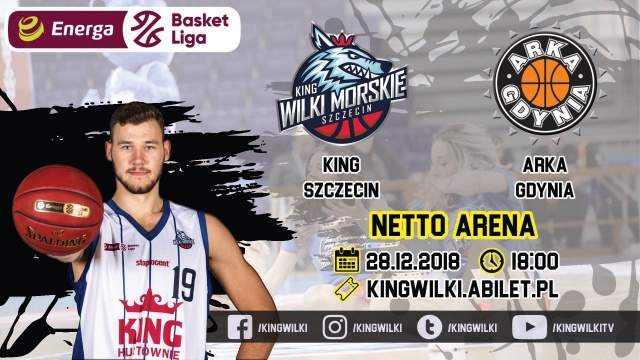 O ostatnie zwycięstwo w tym roku kalendarzowym powalczą w piątek wieczorem w Netto Arenie koszykarze King Wilków Morskich. Szczecinianie podejmą przed własną publicznością Arkę Gdynia.