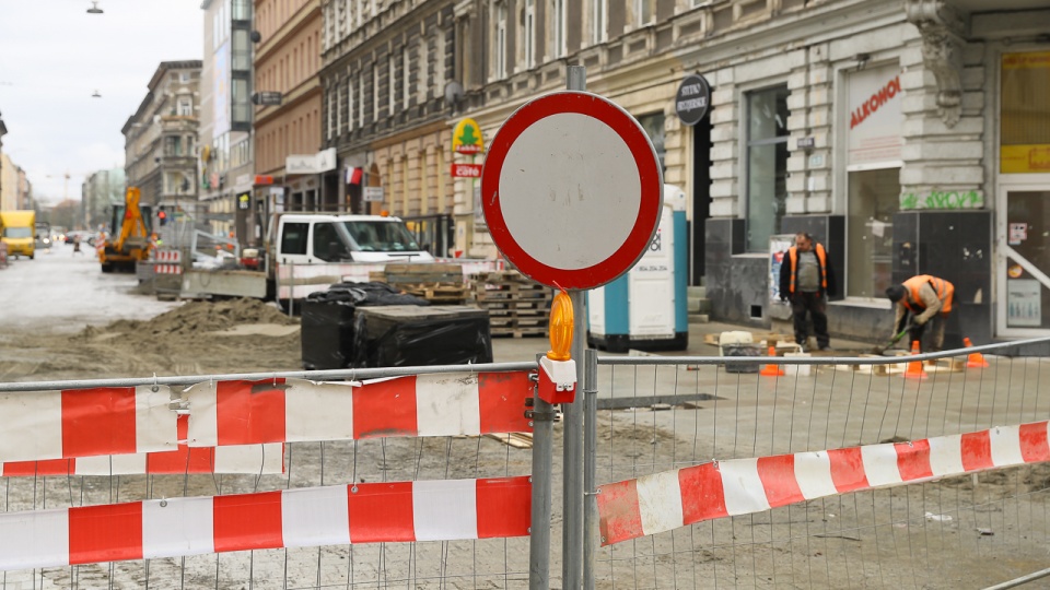 Przebudowa odcinka ulicy Bogusława X w Szczecinie. Fot. Robert Stachnik [Radio Szczecin]