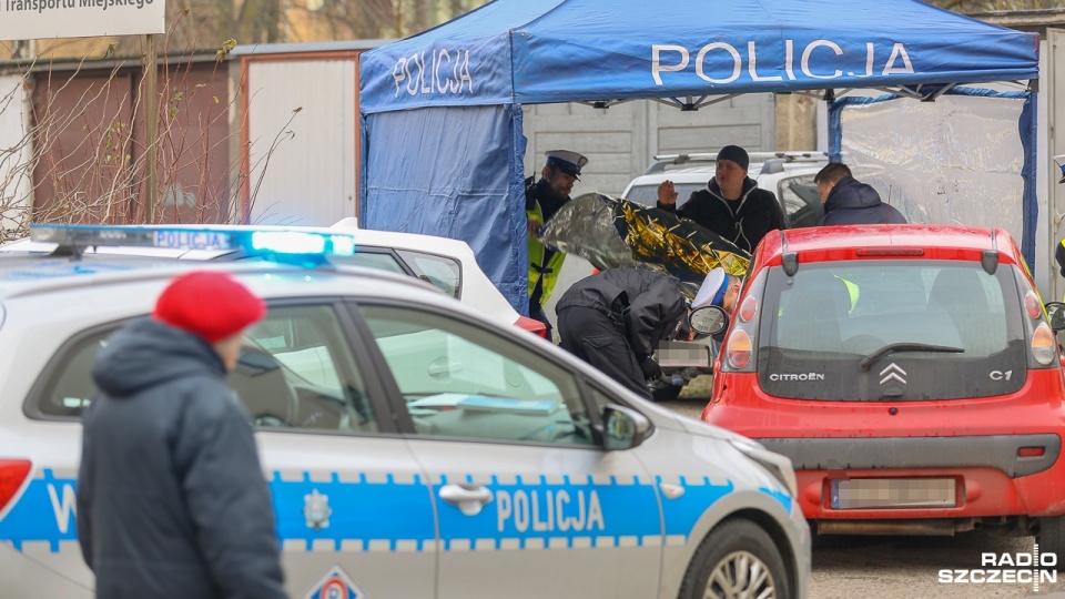 Tragiczny wypadek przy ulicy Monte Cassino. Fot. Robert Stachnik [Radio Szczecin]