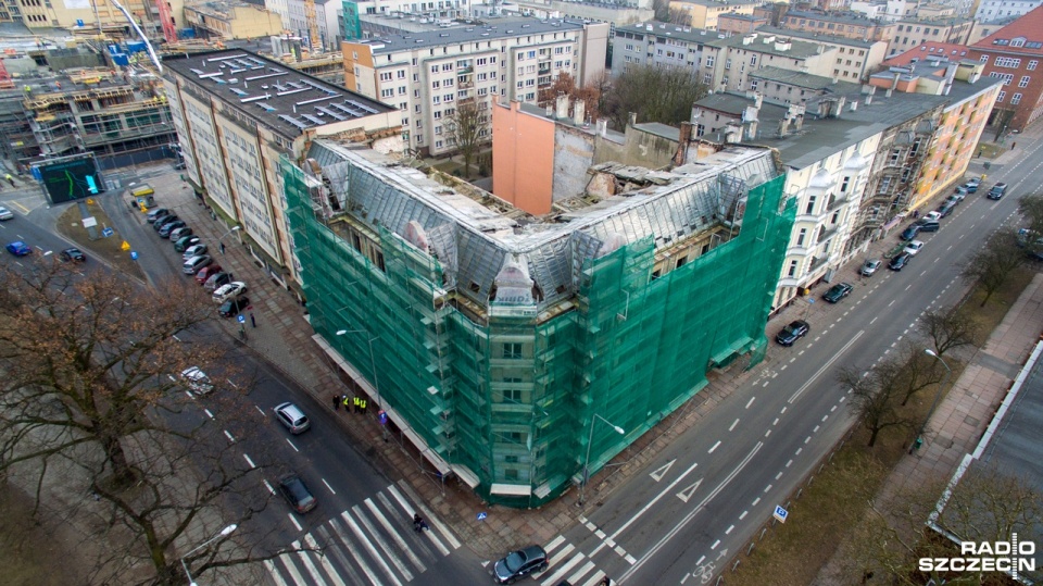 Budynek dawnego hotelu "Piast" przy placu Zwycięstwa. Fot. Maciej Papke [Radio Szczecin]