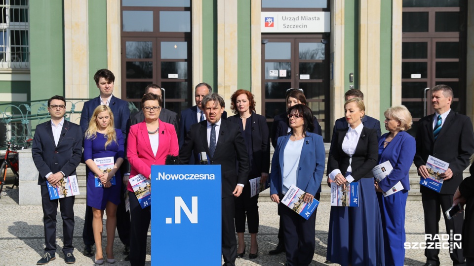 Konferencja Nowoczesnej. Fot. Robert Stachnik [Radio Szczecin]