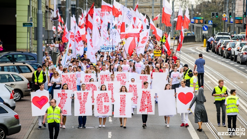 Marsz dla Życia w Szczecinie. Fot. Olaf Nowicki [Radio Szczecin]