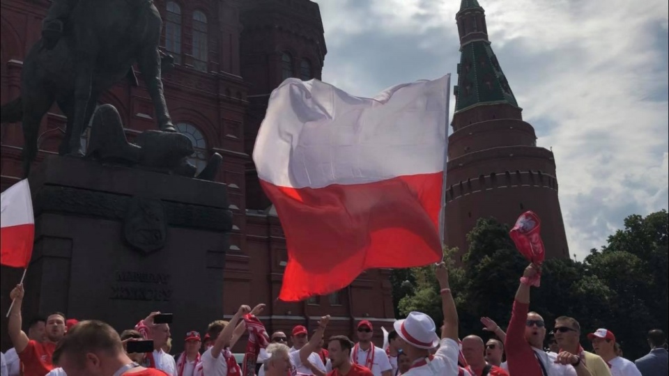 Polscy kibice w Moskwie. Mundial 2018. Fot. Oskar Błaszkowski