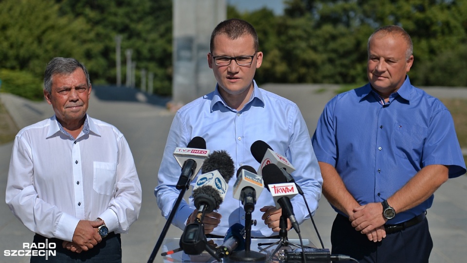 Innym priorytetowym punktem polityków PiS jest rozwój programu "Mieszkanie+" w naszym województwie - mówi wiceminister spraw wewnętrznych i administracji Paweł Szefernaker. Fot. Łukasz Szełemej [Radio Szczecin]