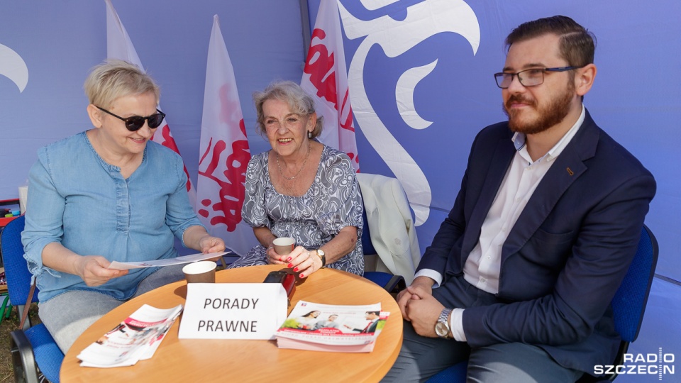 Spotkanie z członkami "Solidarności" na Jasnych Błoniach w Szczecinie. Fot. Robert Stachnik [Radio Szczecin]