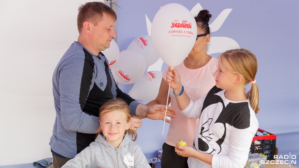 Spotkanie z członkami "Solidarności" na Jasnych Błoniach w Szczecinie. Fot. Robert Stachnik [Radio Szczecin]