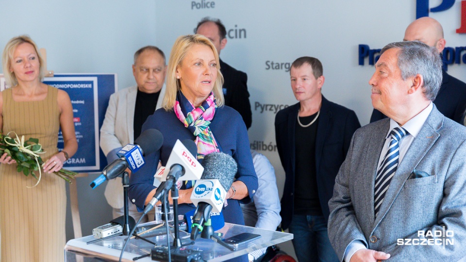 Małgorzata Jacyna-Witt startuje z kampanią wyborczą. Fot. Robert Stachnik [Radio Szczecin]