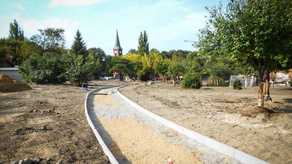 Budowa Parku Wolności trwa w szczecińskich Podjuchach. Fot. Mat. Zakładu Usług Komunalnych w Szczecinie