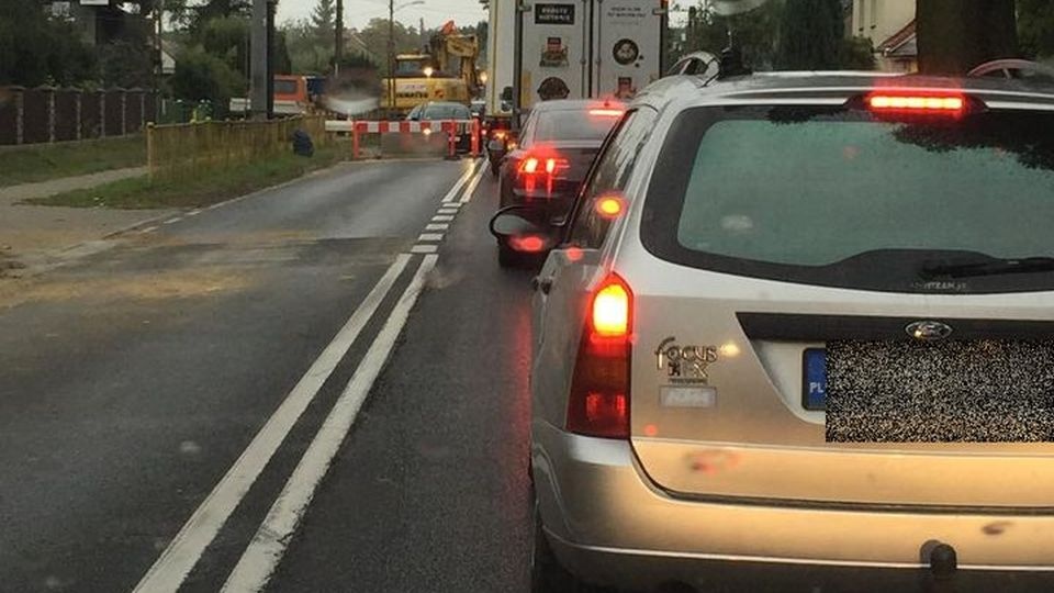 Korki na ul.Pyrzyckiej. Fot. Słuchacz