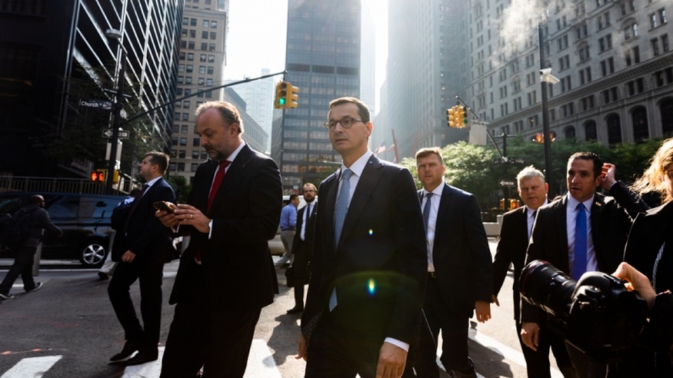 Premier Mateusz Morawiecki na Wall Street. Fot. Adam Guz / KPRM, źródło: www.premier.gov.pl