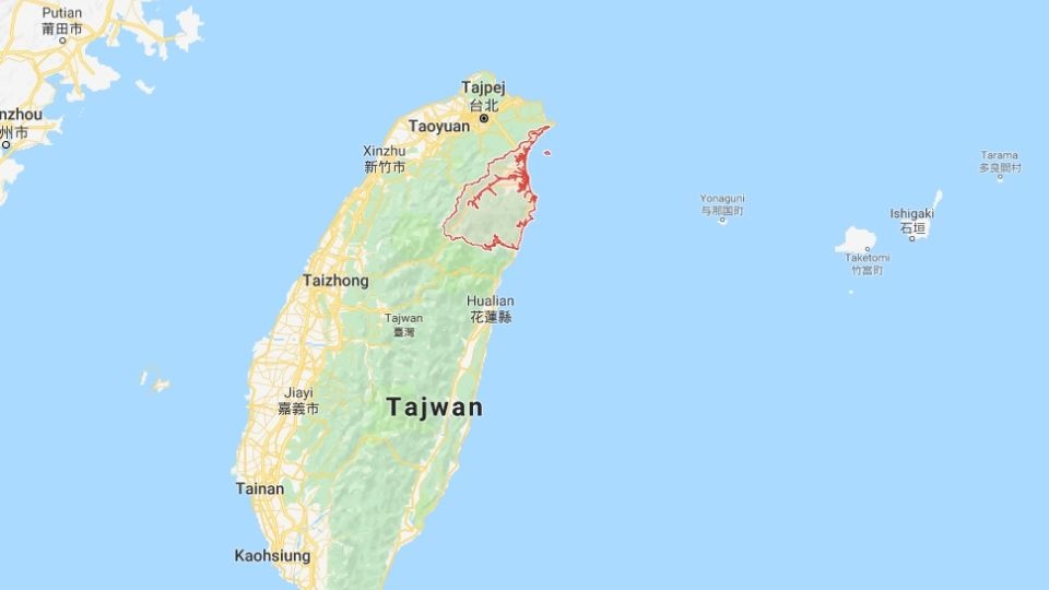 Do zdarzenia doszło w regionie Yilan w północno-wschodniej części Tajwanu. Fot. www.google.com/maps