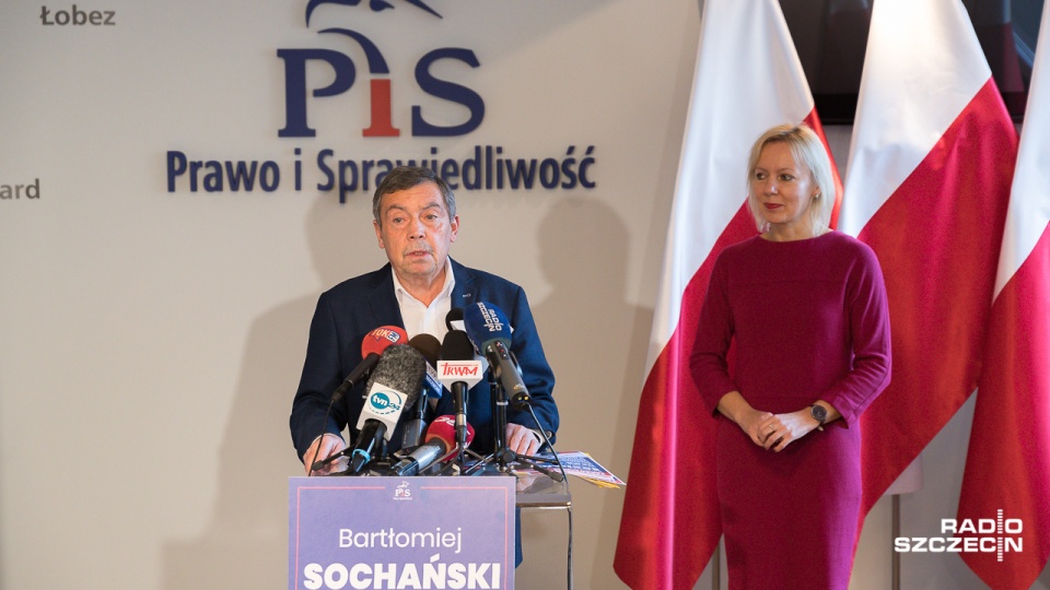 Konferencja Bartłomieja Sochańskiego. Fot. Robert Stachnik [Radio Szczecin]