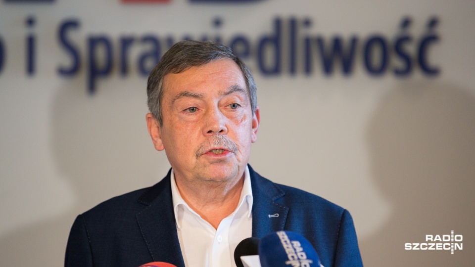 Konferencja Bartłomieja Sochańskiego. Fot. Robert Stachnik [Radio Szczecin]