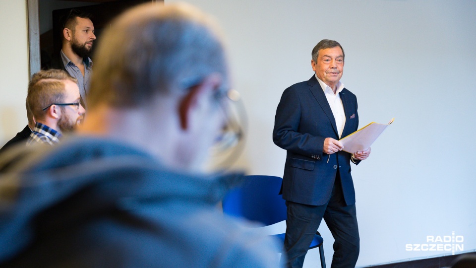Konferencja Bartłomieja Sochańskiego. Fot. Robert Stachnik [Radio Szczecin]