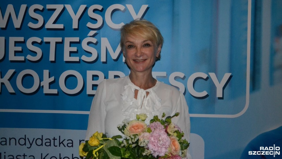 Anna Mieczkowska jest pierwszą kobietą w historii Kołobrzegu, która zasiądzie w fotelu prezydenta miasta. Fot. Przemysław Polanin [Radio Szczecin]