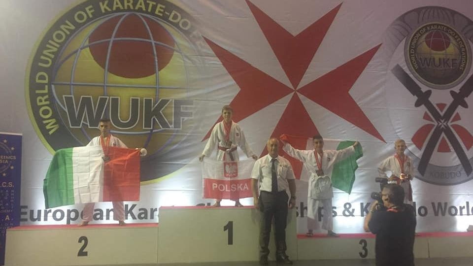 Mistrz Europy 2018 - Maciej Waryński. źródło: Klub Karate Bushikan